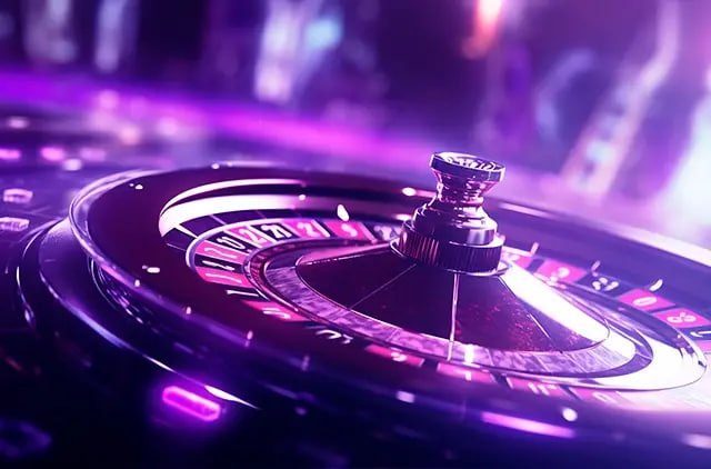Live-dealer Jewels of Prosperity studio during evening broadcast with community chat visible